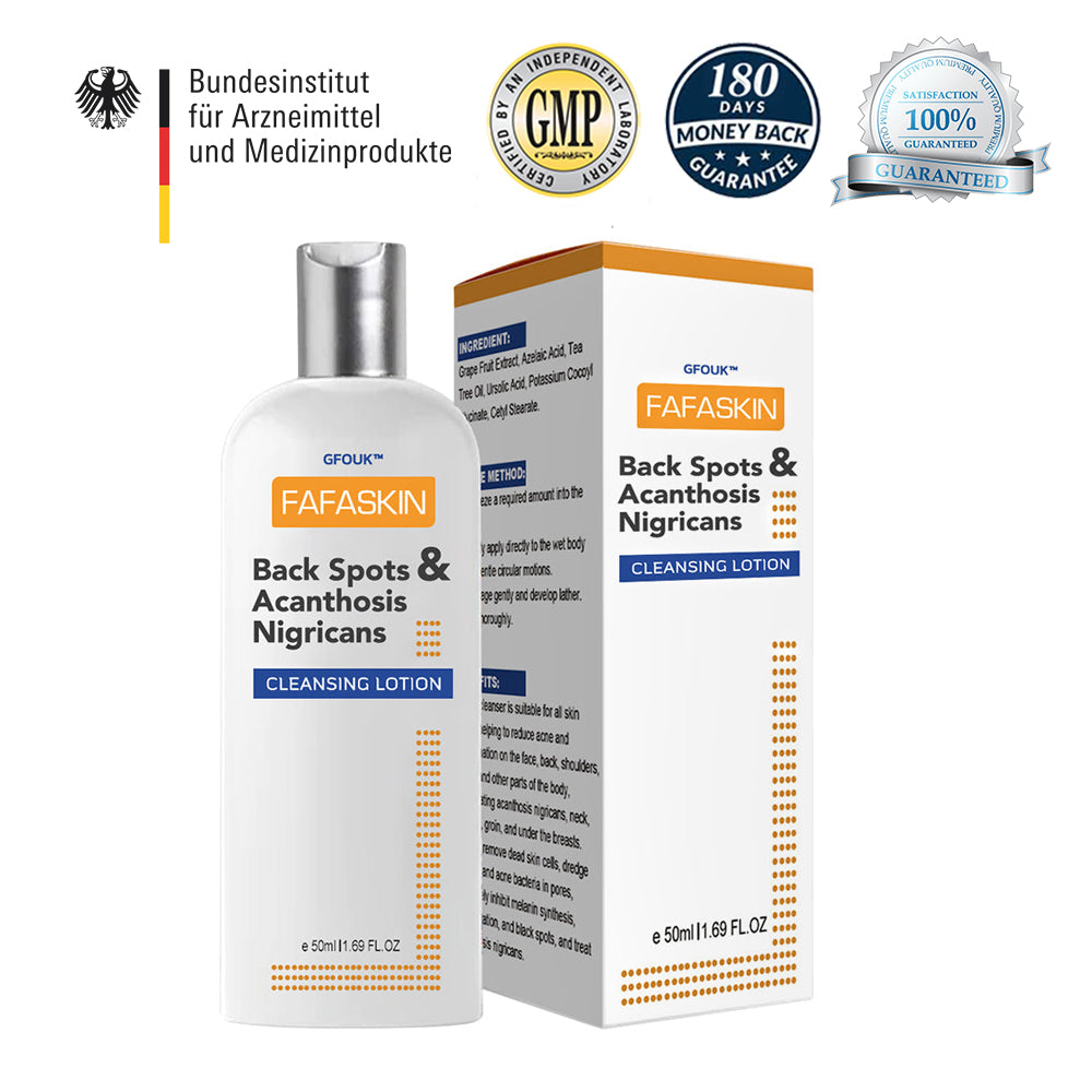 🧡GFOUK™ FAFASKIN Rückenflecken und Akanthose Nigricans Reinigungslotion-Letzter Tag: 50 % Rabatt