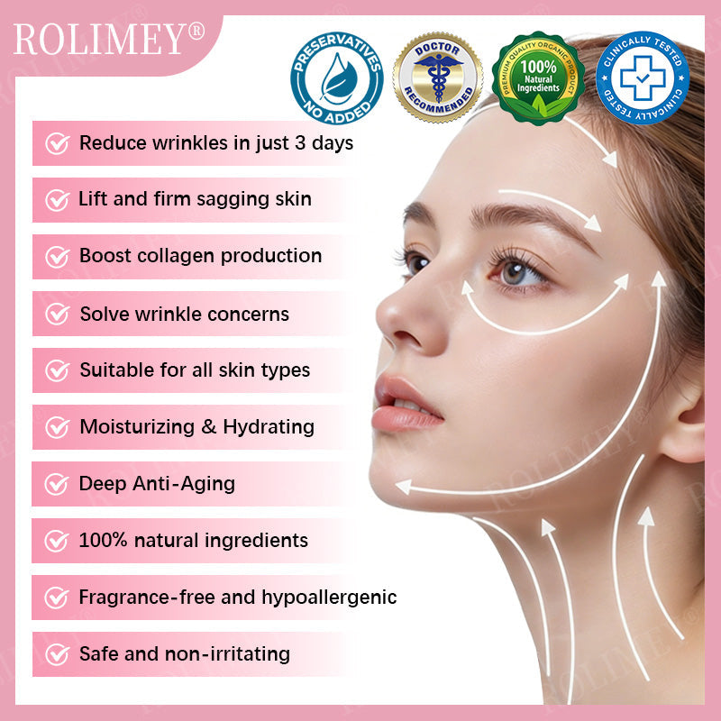 👨‍⚕️😍Made and Shipped from Australia✅Rolimey®Botox & Stem Cell Firming Anti-Wrinkle Cream Last Day 70% OFF!