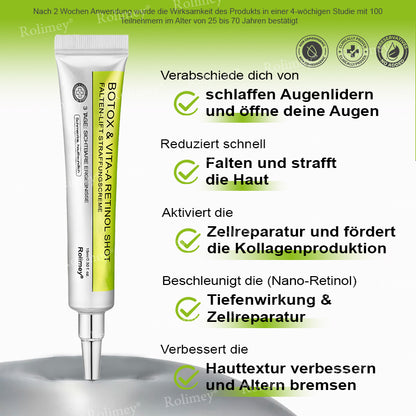 🌿👨‍⚕️Jetzt jugendliche Haut zurückgewinnen 💫Rolimey® Botox & Vita-A Retinol Shot Falten-Lift Straffungscreme