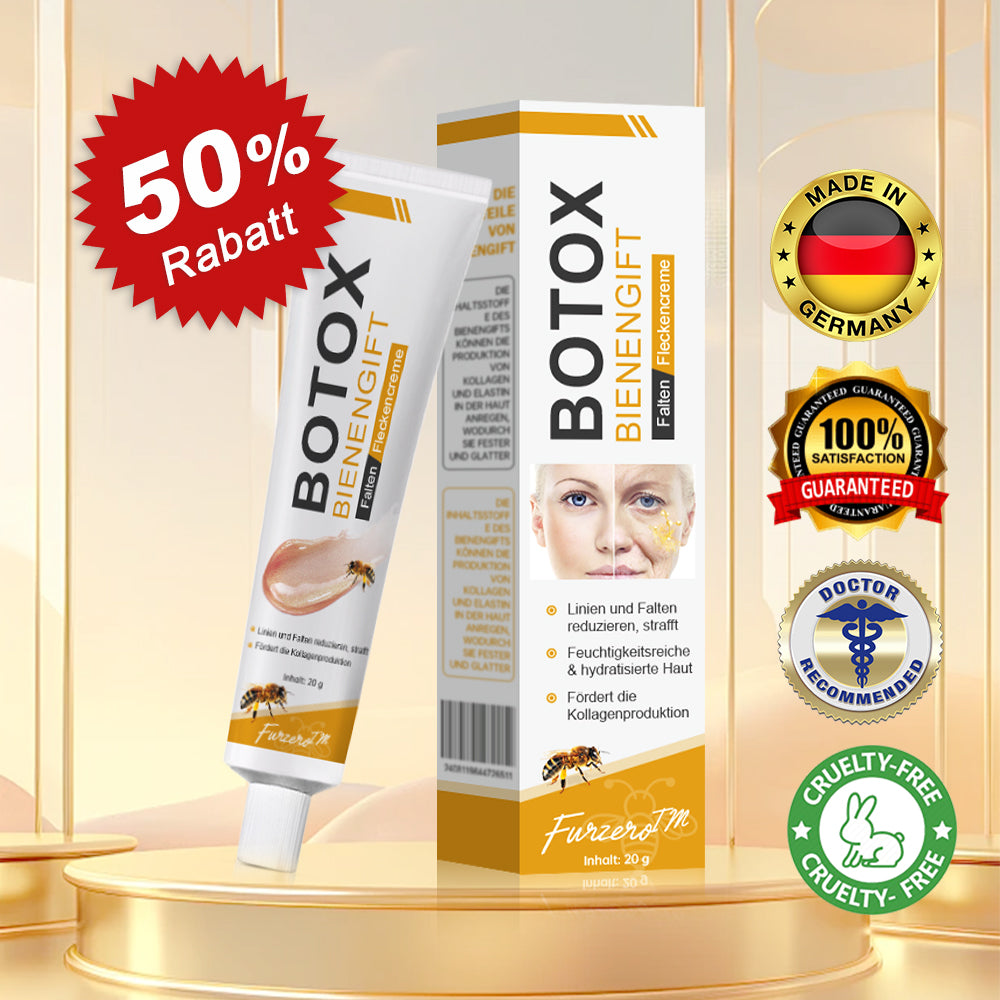 ✨🍀Jetzt jugendliche Haut zurückgewinnen ✅Furzero™ Botox Bienengift Falten- und Fleckencreme-Letzter Tag der Aktion: 70 % Rabatt