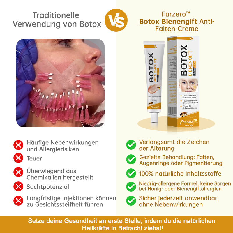 ✨🍀Jetzt jugendliche Haut zurückgewinnen ✅Furzero™ Botox Bienengift Falten- und Fleckencreme-Letzter Tag der Aktion: 70 % Rabatt