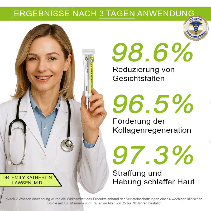 🌿👨‍⚕️Jetzt jugendliche Haut zurückgewinnen 💫Rolimey® Botox & Vita-A Retinol Shot Falten-Lift Straffungscreme