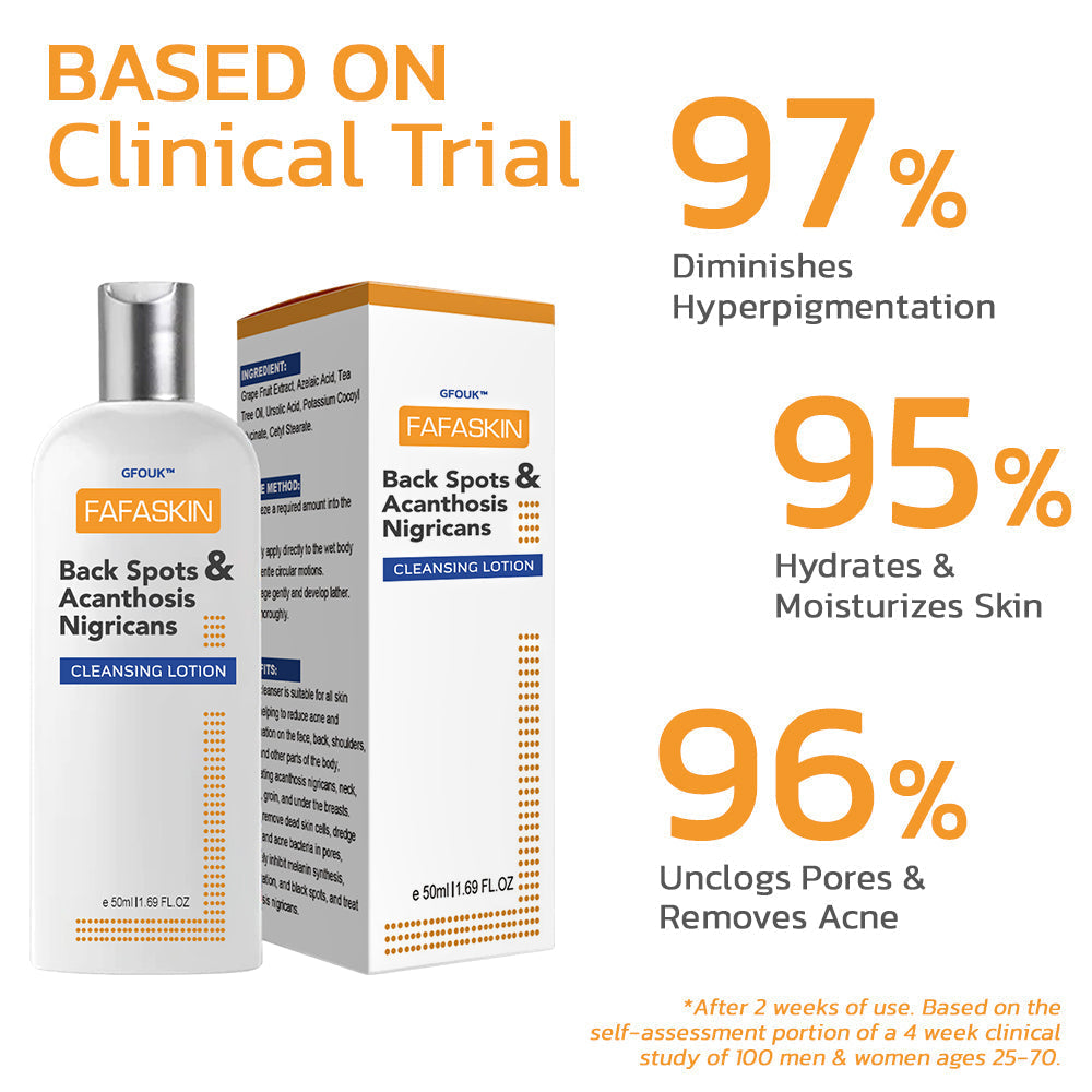 🧡GFOUK™ FAFASKIN Rückenflecken und Akanthose Nigricans Reinigungslotion-Letzter Tag: 50 % Rabatt