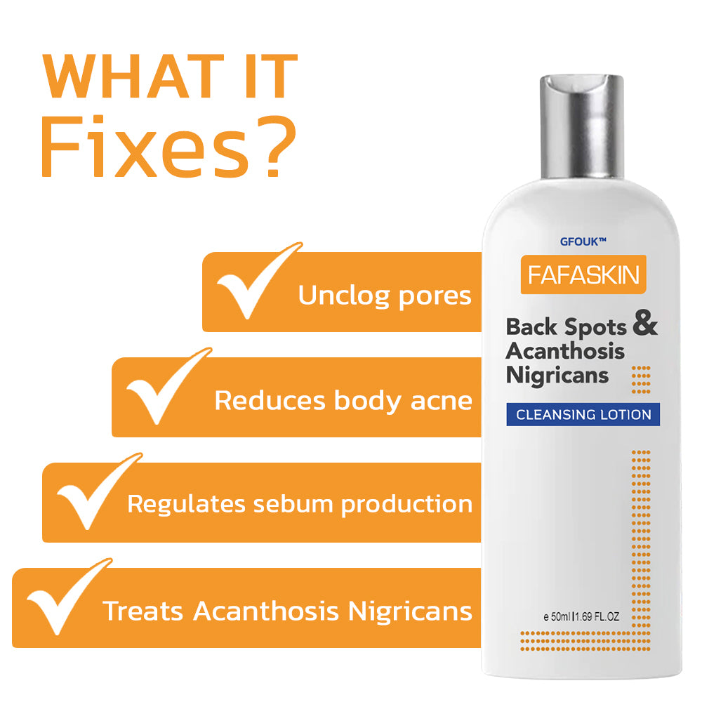 🧡GFOUK™ FAFASKIN Rückenflecken und Akanthose Nigricans Reinigungslotion-Letzter Tag: 50 % Rabatt