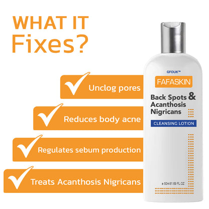 🧡GFOUK™ FAFASKIN Rückenflecken und Akanthose Nigricans Reinigungslotion-Letzter Tag: 50 % Rabatt