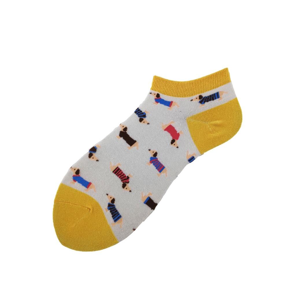 Tier Frauen Socken Bunte Nette Wurst Hund Baumwolle Cartoon Paar Dame Mädchen Frühling Sommer Socken