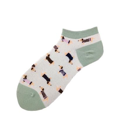 Tier Frauen Socken Bunte Nette Wurst Hund Baumwolle Cartoon Paar Dame Mädchen Frühling Sommer Socken
