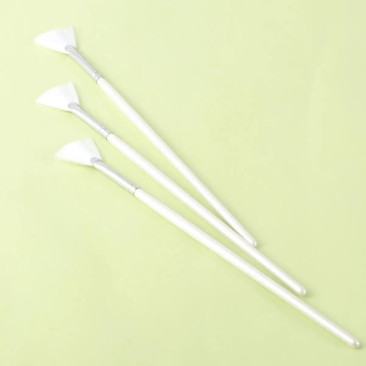 3 Pcs Form für DIY Hautpflege Maske Diy Bürsten Fan Form Maske Bürsten Gesichtsbehandlungen Skincare glatte Abdeckung Beauty Tools