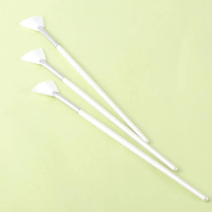 3 Pcs Form für DIY Hautpflege Maske Diy Bürsten Fan Form Maske Bürsten Gesichtsbehandlungen Skincare glatte Abdeckung Beauty Tools