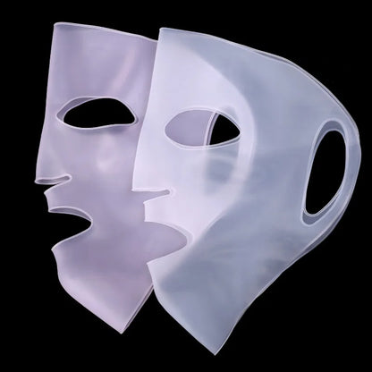 3D Silikon Gesichtsmaske Frauen Hautpflege feuchtigkeitsspendende Lifting Straffung Anti-Falten wiederverwendbare Gel-Blatt-Maske Gesichts-Hautpflege-Tool