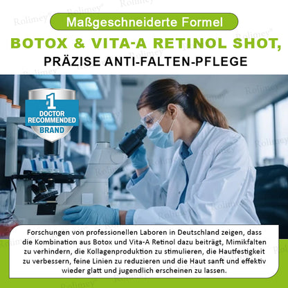 🌿👨‍⚕️Jetzt jugendliche Haut zurückgewinnen 💫Rolimey® Botox & Vita-A Retinol Shot Falten-Lift Straffungscreme