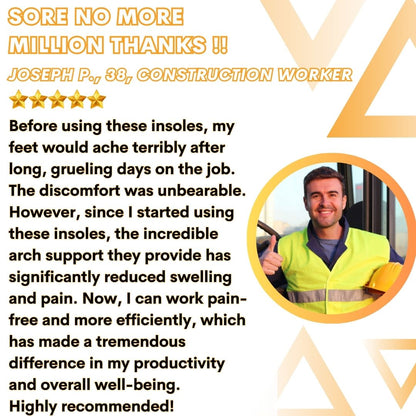 Anti-Swelling High Arch Support Insoles